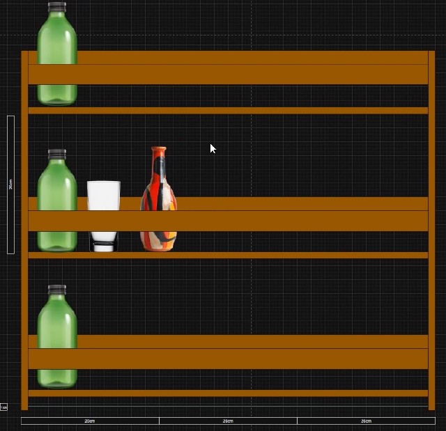 Prima versione della mensola